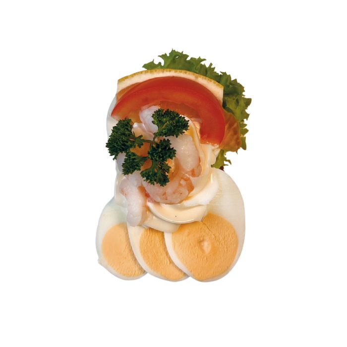 Håndmad æg m/ rejer