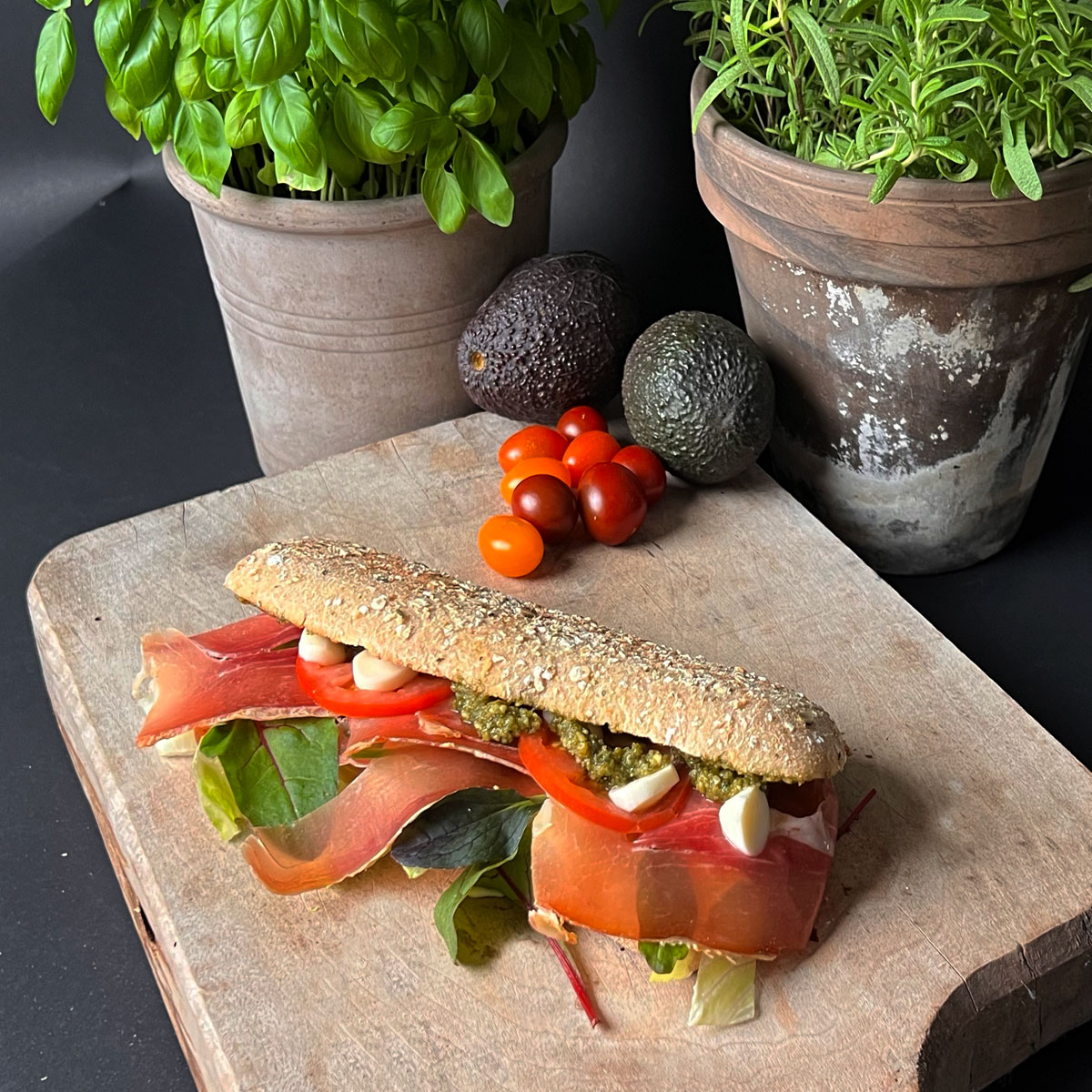 Sandwich serrano skinke